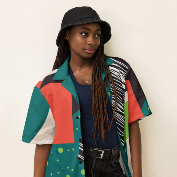 Color Relay Button-Up Shirt