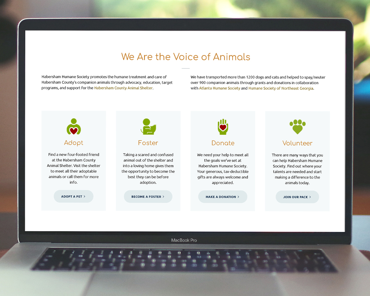 Animal Rescue Website | Collette Jeanne