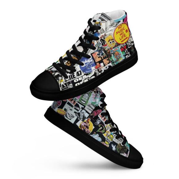 High-Top Canvas Shoes