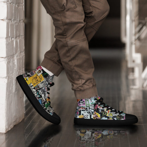 Sticker Theory Canvas High Tops