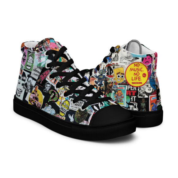 Sticker Theory Canvas High Tops